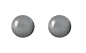 Preview: Optex Titanohrringe mit flacher Perle von Swarovski in grau