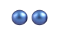 Preview: Optex Perlenohrringe Titan flache Swarovski Perle Iridescent Dark Blue