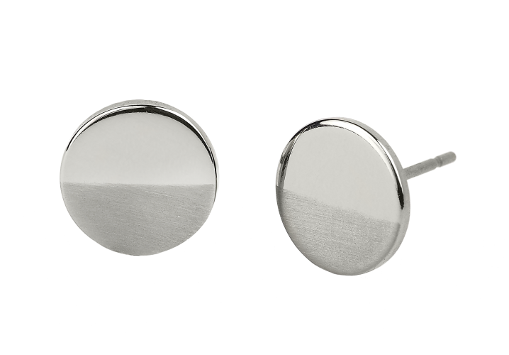 Medizinische Titan Ohrringe rund 10mm