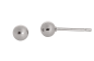 Preview: medizinische titan kugel ohrstecker 5 mm