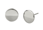 Preview: Medizinische Titan Ohrringe rund 10mm