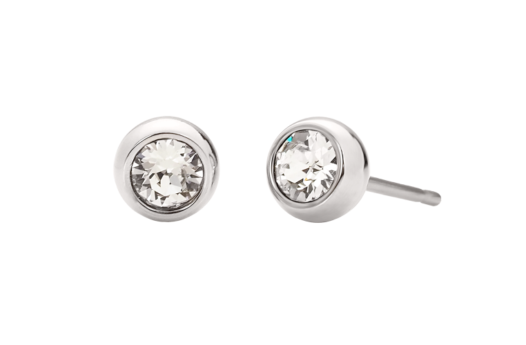 Titan Ohrstecker Mit Opal 6mm - Hypoallergen Für Allergiker, Schraubverschluss 2er Set Geschenkbox
