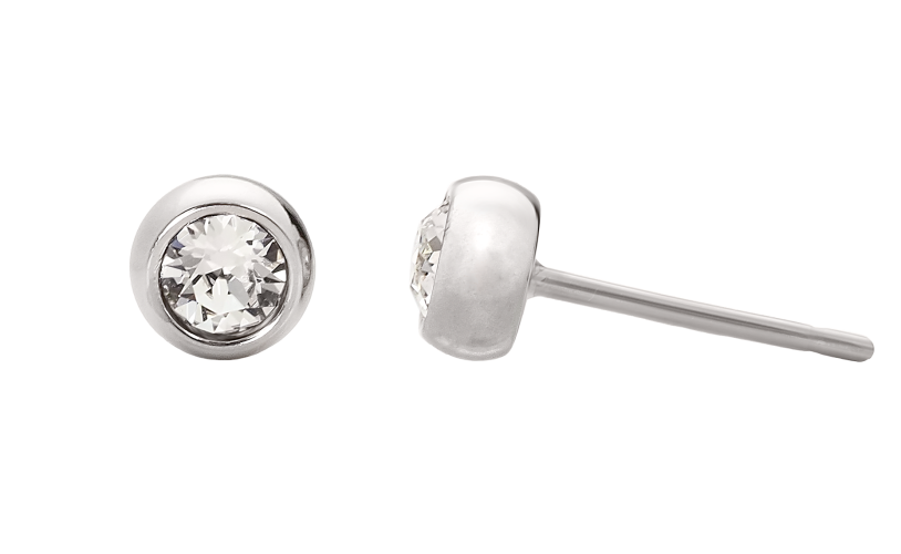 OPTEX. Titan Ohrringe mit Stein